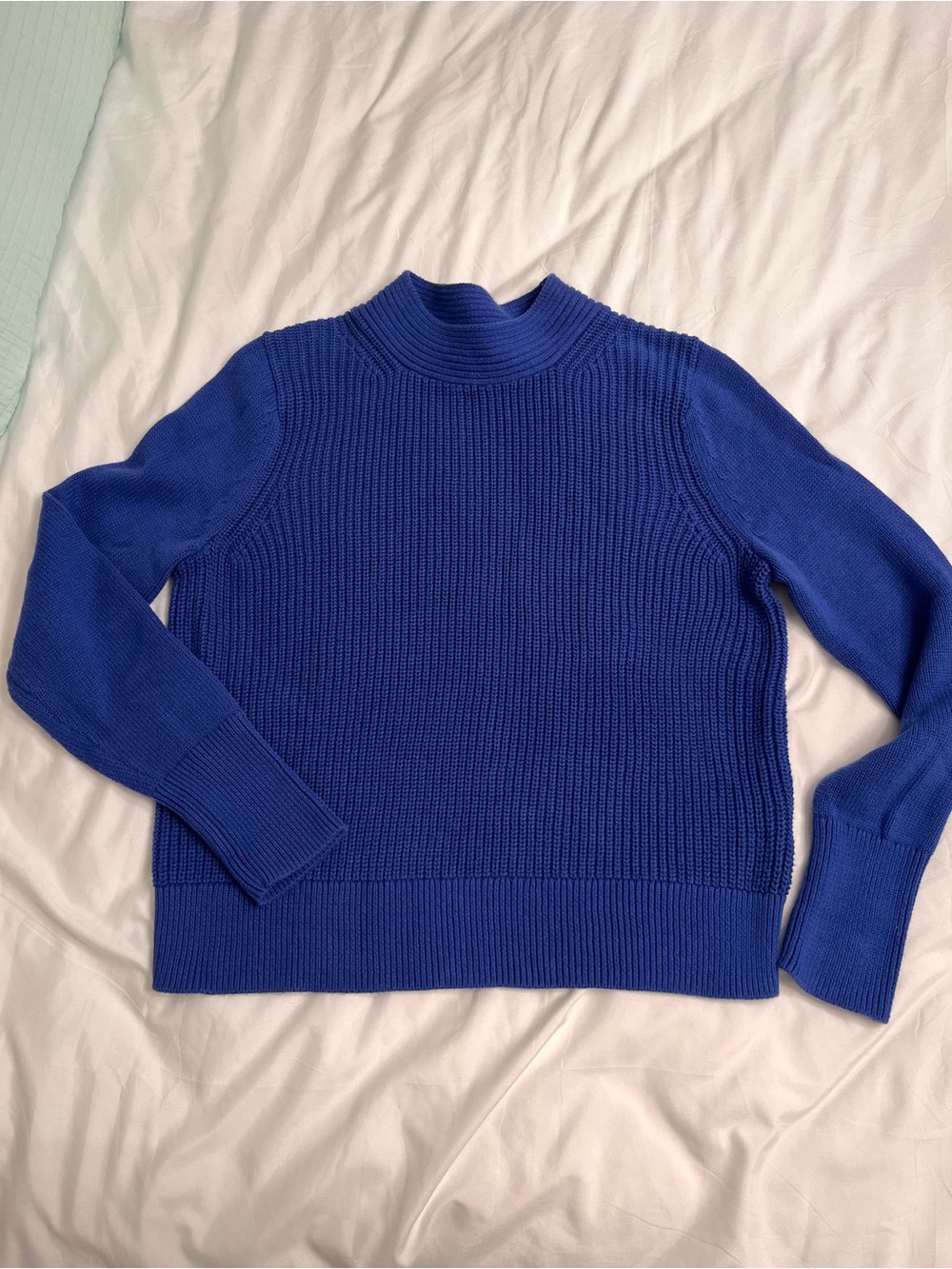 Banana Republic Blue Ribbed Knit Women’s Sweater Sz S
